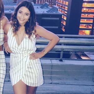 Stripped Wrap Dress✨